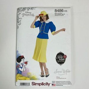 Simplicity Snow White Dress Sewing Pattern Disney 8486 Size 6-14 UNCUT bounding